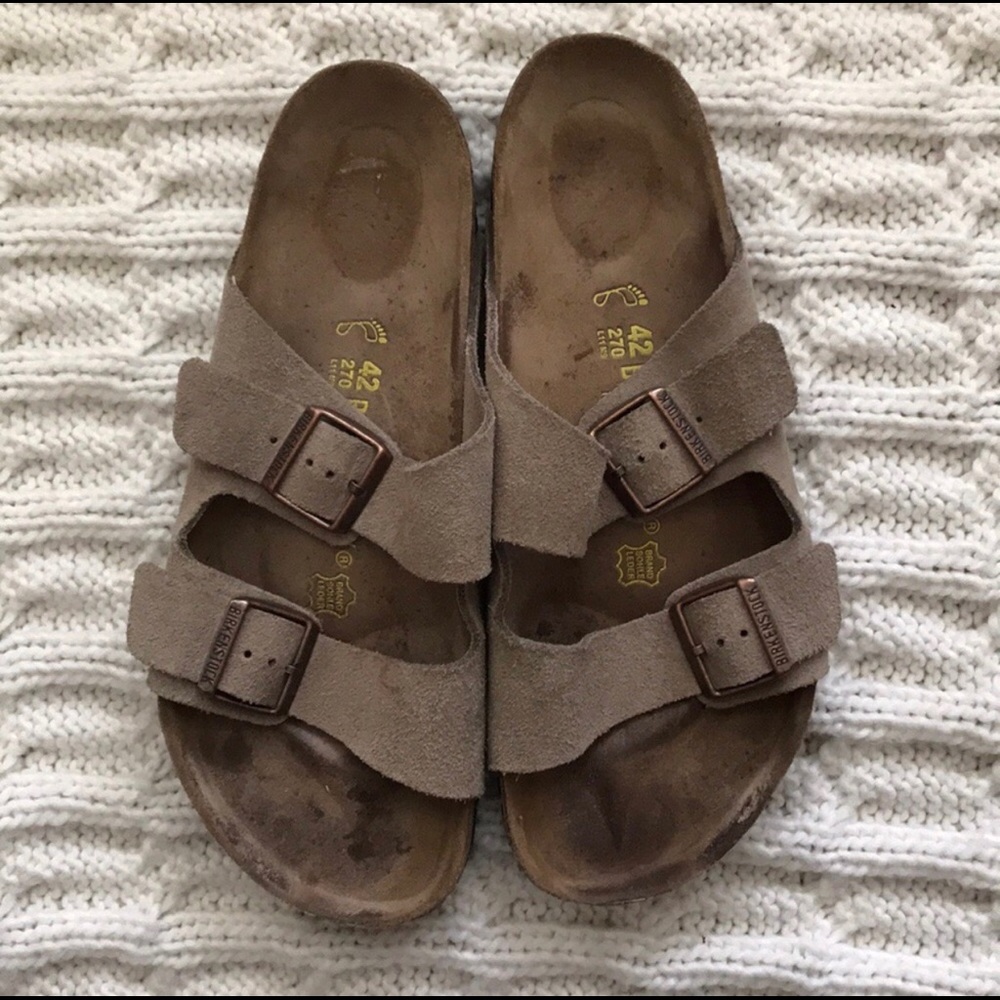 gently used Birkenstock sandals.